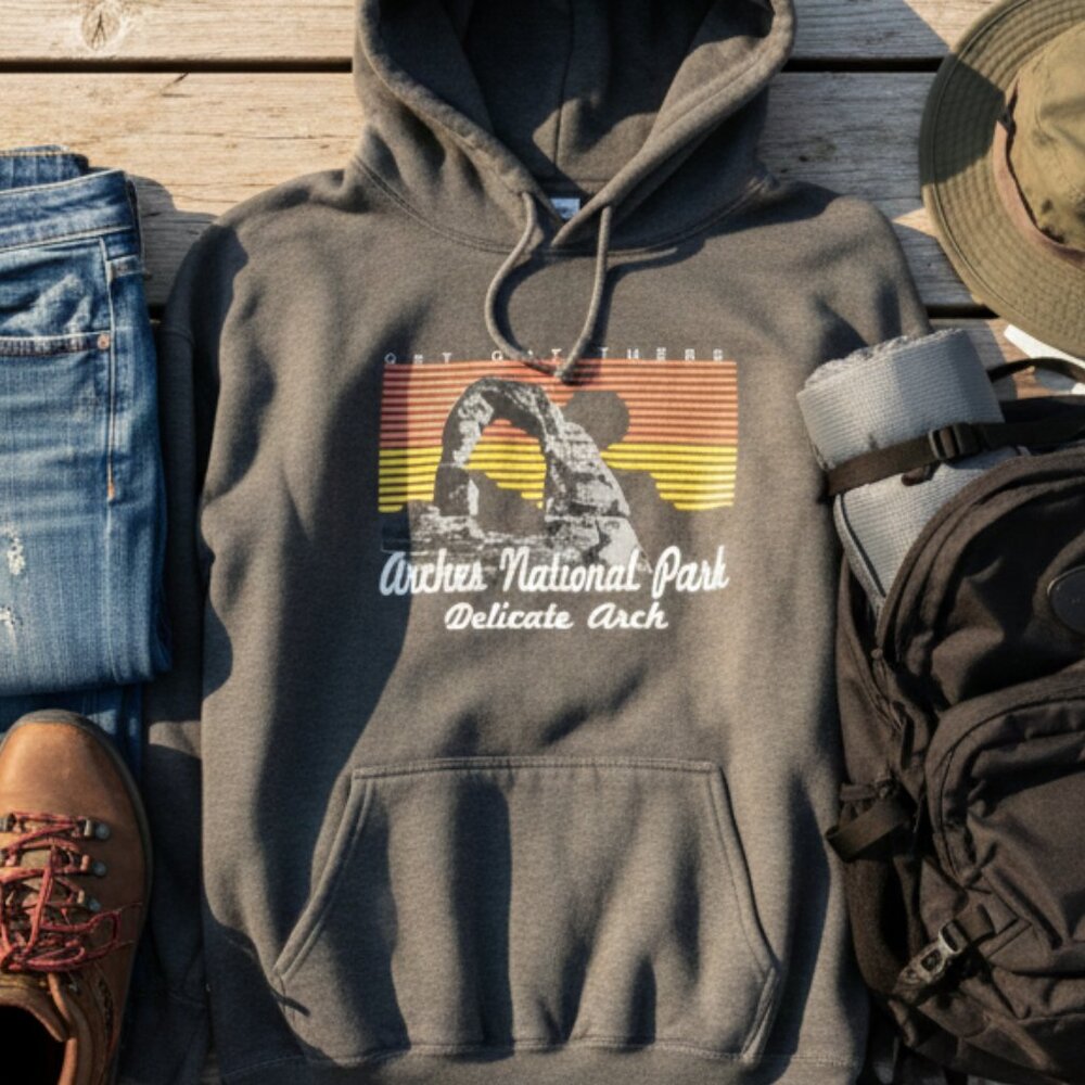 Arches National Park "Get Out There" Graphic Hoodie